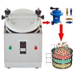 110V 125W 7.87″ Electric Sieve Stainless Steel Vibrating Sifter no Sieve Mesh