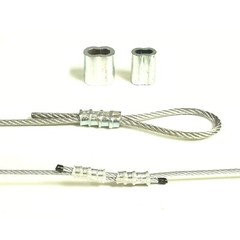 HIGOOD Aluminum Crimping Loop Sleeves Rope for 3/32”,Aluminum Alloy, PK 100