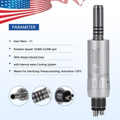 Dental Air Motor Slow Low Speed Handpiece Cooling Unit Internal Water Spray M4