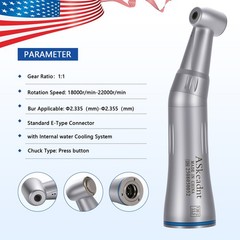 ASK Dental Internal Water Spray Contra Angle Push Button Low Speed Handpiece
