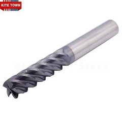 5 Flute Solid Carbide 3/4″ x 2-3/4″ x 6″ Long End Mill – AlTiN Coated
