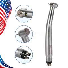 Dental LED E-generator Fiber Optic High Speed Handpiece 4Hole Fit FG1.6mm Burs