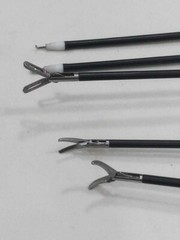 Laparoscopic L-Hook Fenestrated Maryland Grasper Curved Scissors Instrument