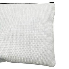 10 Pack 6.3in x 9in White Linen Fabric Handbag Sublimation Blanks Cosmetic Bags