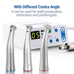 Dental LED Brushless Electric Micro Motor/Fiber Optic 1:5 Increasing Handpiece