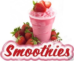 Smoothies Decal 14″ Fresh Fruit Drink Concession Food Truck Vinyl Sign Sticker