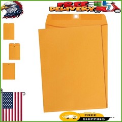 9 x 12-Inch Kraft Envelopes with Gummed Closure – 100-Pack, Perfect for Mailing