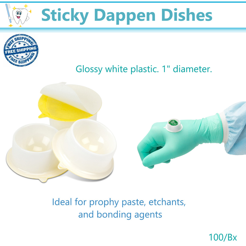 Dental Adhesive Dappen Dish For prophy paste, etchant, and bond agent, 100/Pk