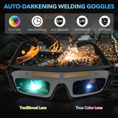 110V Handheld Welding Machine Kit with Auto-Darkening Goggles & Welding Rods