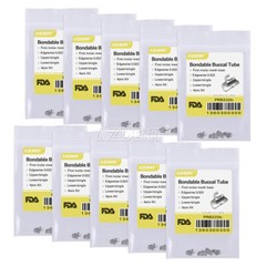AZDENT Dental Orthodontic Bondable Buccal Tube 1st 2nd Molar MBT/Roth.022/.018