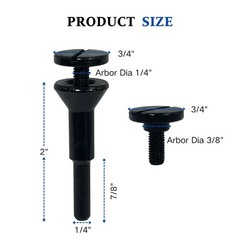 4Pcs Cut Off Wheel Mandrel 1/4″ Shank Die Grinder Drill Type1 Disc 3/8&1/4 Arbor