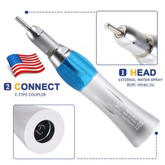 Dental Slow Low Speed Handpiece Straight Nose Cone fit E-type Motors