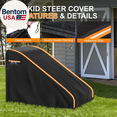 900D Mini Skid Steer Loader Cover, Heavy Duty Waterproof Mini Open Cab Skid Stee