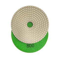4 In. White Resin Polishing Pad Set (50,100,200,400,800,1500,3000 Grit, Metal Ba