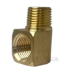 5 Pack 1/8″ NPT Brass Street Elbow 90 Degree Pipe Thread Fitting Male Female