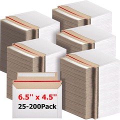 25-200 6.5”X4.5” Proline Rigid Photo Shipping Flats Cardboard Envelope Mailers