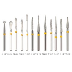 100pcs SANDENT Dent Diamond Burs For High Speed Handpiece Friction Grip 1.60mm