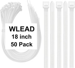 18 Inch Zip Ties Double Sided Toothed,75 LBS Tensile Strength Heavy Duty Cabl…