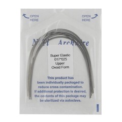 US 100PCS Orthodontic Niti Arch Wire Super Elactic Ovoid Form Round Rectangular