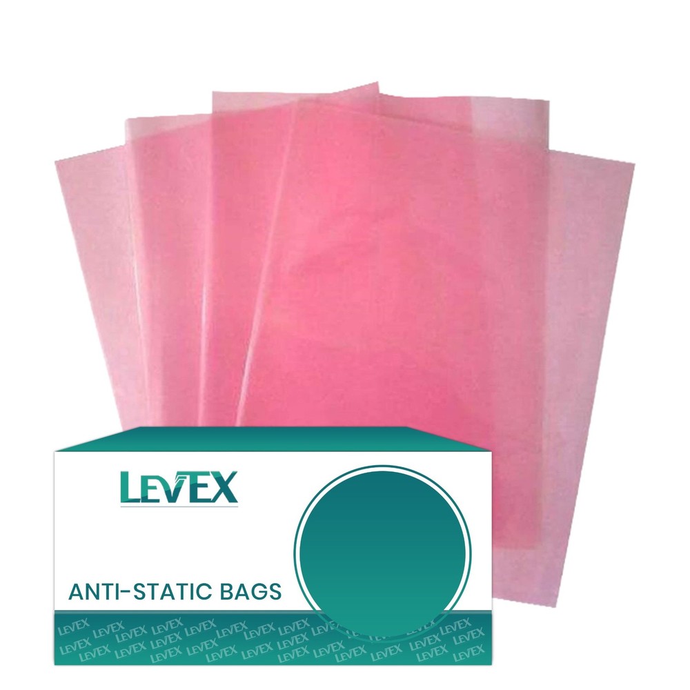 12″ x 15″ Pink Open Ended Flat Top Anti-Static AntiStatic Bags 2mil Electronic