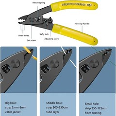 9 In 1 Fiber Optic FTTH Tool Kit with FC-6S Fiber Cleaver & Power Visible Meter