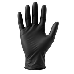 Bingold Disposable Gloves Nitrile 35BLACK, Black L Cardboard Cleaning Gloves