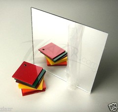 (1) 6″ x 12″ x 1/8″ MIRROR Acrylic Sheet Cast Plastic Plexiglas Silver Retangle