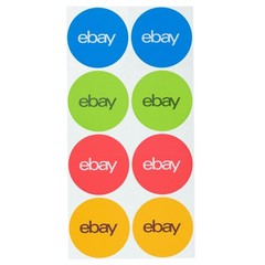 3” eBay Sticker 200 count – Red, Blue, Green and Yellow