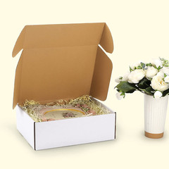 Shipping Boxes Sizes Inches Set 20,25,50 White Corrugated Cardboard Box Light