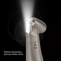 Dental Optic Fiber 1:4.2 Increasing Handpiece 45°Angle Fit FG 1.6mm burs For NSK