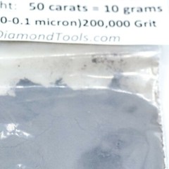 TechDiamondTools Diamond Powder 200,000 Grit 0-0.1 Microns, 25 cts = 5 Grams