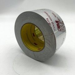 3M Aluminum Foil Tape 3340 2.5″ x 50 yd 4.0 mil Silver HVAC Sealing and Patching