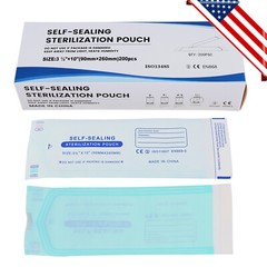 200 Self Sealing Sterilization Pouches Autoclave Pouch,Disposable Sterilizer Bag