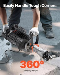 VEVOR Demolition Jack Hammer Electric Concrete Breaker 3000 W 1700 BPM a Chisel