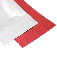 Qq Studio 100Pcs Matte Double-Sided Colored Stand-Up Bags 12X18Cm 4.7X7.1