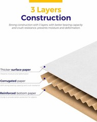 White Shipping Boxes Cardboard Corrugated Mailing Boxes Packing 9X6X4” 25 Pack