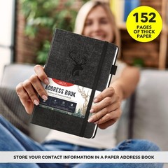 Address Book with Alphabetical Tabs, Hardcover Large Print Telephone and Addr…