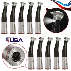 10* Abdent Dental 1:5 Increasing Contra Angle Handpiece Fiber Optic LED Internal