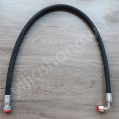 M22x1.5 Excavator Hydraulic Hose Straight+90°Elbow 1/2″ ID 46″ Long Replacement