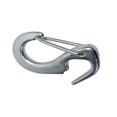 1-7/8″L Marine One Hand Snap Hank, Jib Hank Sail Snap Hook Stainless Steel 4 PCS