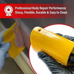 LAUCO Auto Body Filler Yellow Spreaders Pack of 50, Reusable Plastic Spreader 4″