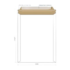 50 – 9×11.5 White Rigid Stay Flats Self-Seal Cardboard Envelope Mailers 9″x11.5″