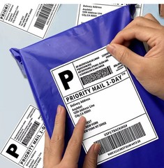 4″x6″ Fanfold Direct Thermal Shipping Labels for Zebra and Rollo 500 PCS