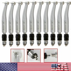 10*NSK Style Dental High Speed Turbine Handpiece with Quick Coupler Swivel 4Hole