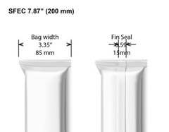 Clear Heat Sealable Packaging Film Roll – Clear 7.87″ (200mm) Wide