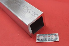 2″x 2″x 1/4″ Wall ALUMINUM SQUARE TUBE 12″ Long 6061 T6 WITH RADIUS EDGE New
