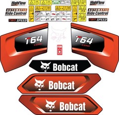 Fits Bobcat T64 Decal Kit Skid Steer / safety decals 3M VINYL / FREE SHIPPING
