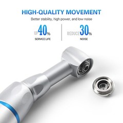 Joydental Dental Slow Low Speed Handpiece Contra Angle Push Button E-Type
