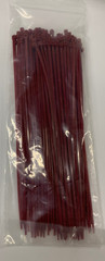 1000 pcs 8″ Air Handling Plenum Rated Cable Tie, Burgundy, 10 bags of 100