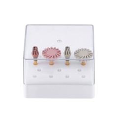 4 Pcs/Box Dental Composite Polishing Wheel Silicone Diamond 135°C Autoclavable